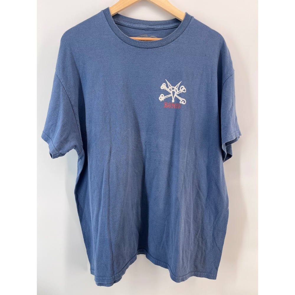 Powell Peralta Bones Vato Rat T-Shirt Mens XL Blue Skate One Streetwear